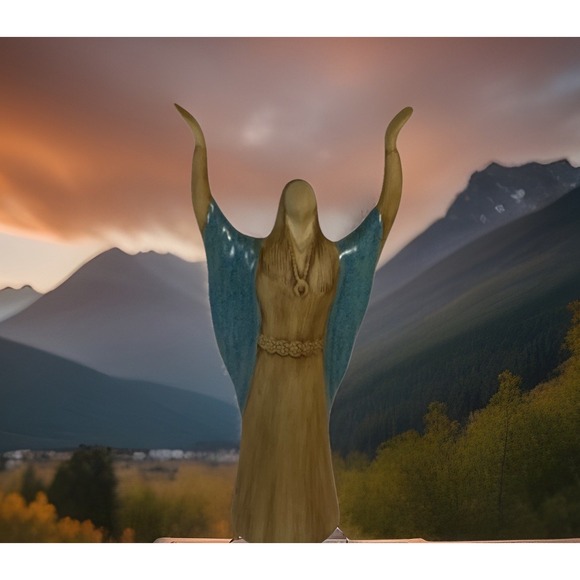 Jack Black Navajo Sculpture of Woman - Morning Sunrise -signed - Beautiful! 1985 - Picture 2 of 5